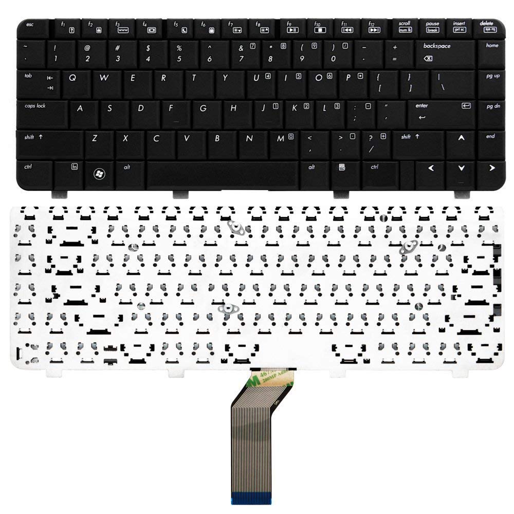 WISTAR Laptop Keyboard Compatible for HP C700 C727 C729 C730 C769US C770US C700T Series V071802AS1, MP-05583US-6982, NSK-H5M01, PK1302E010 Black